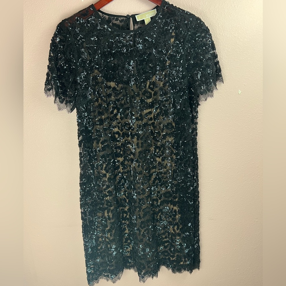 Michael Kors Black Sequin Dress✨brand new✨